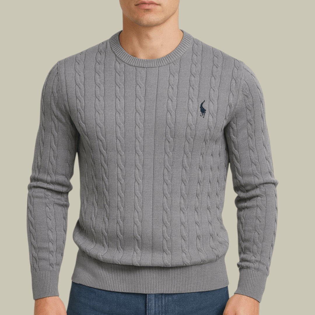 Mens Knitted Sweater Cable