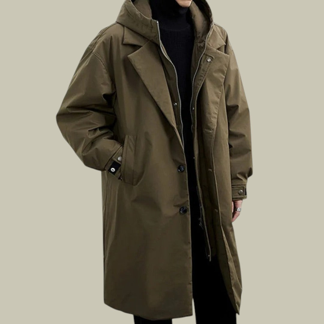 Mens Long Waterproof Winter Coat