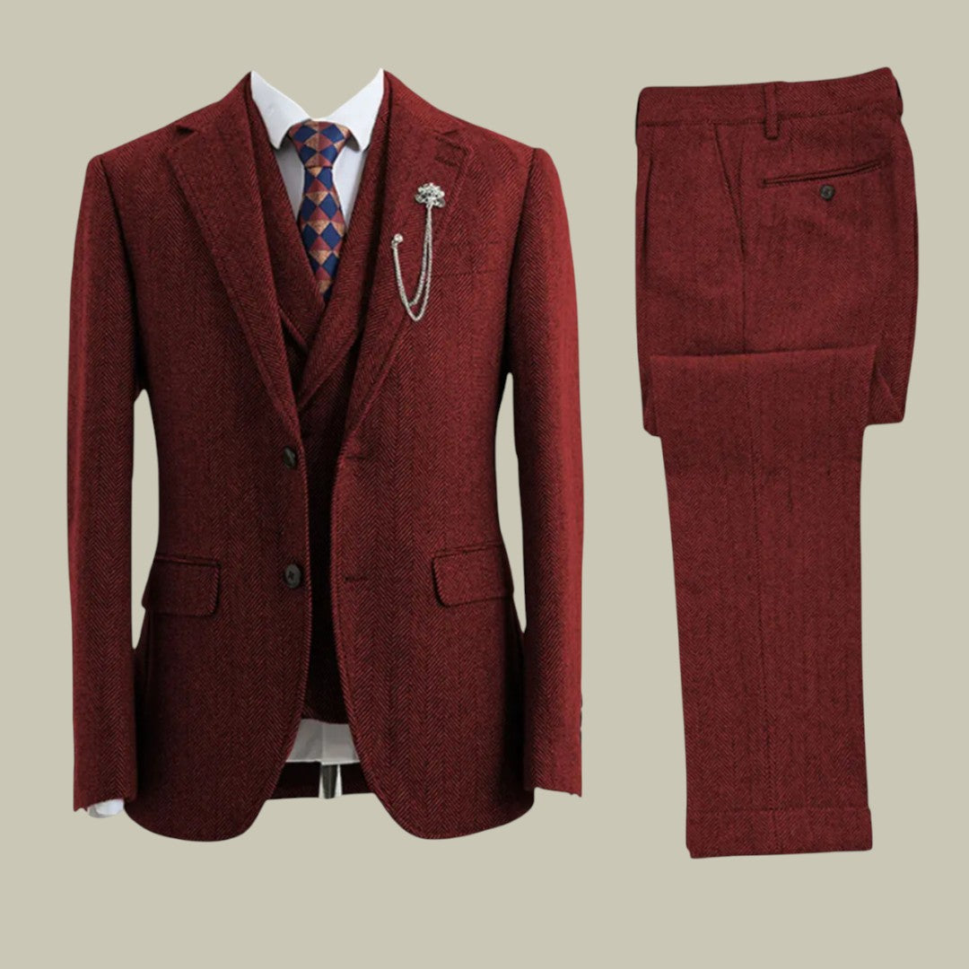 Mens Classic Three Piece Suit