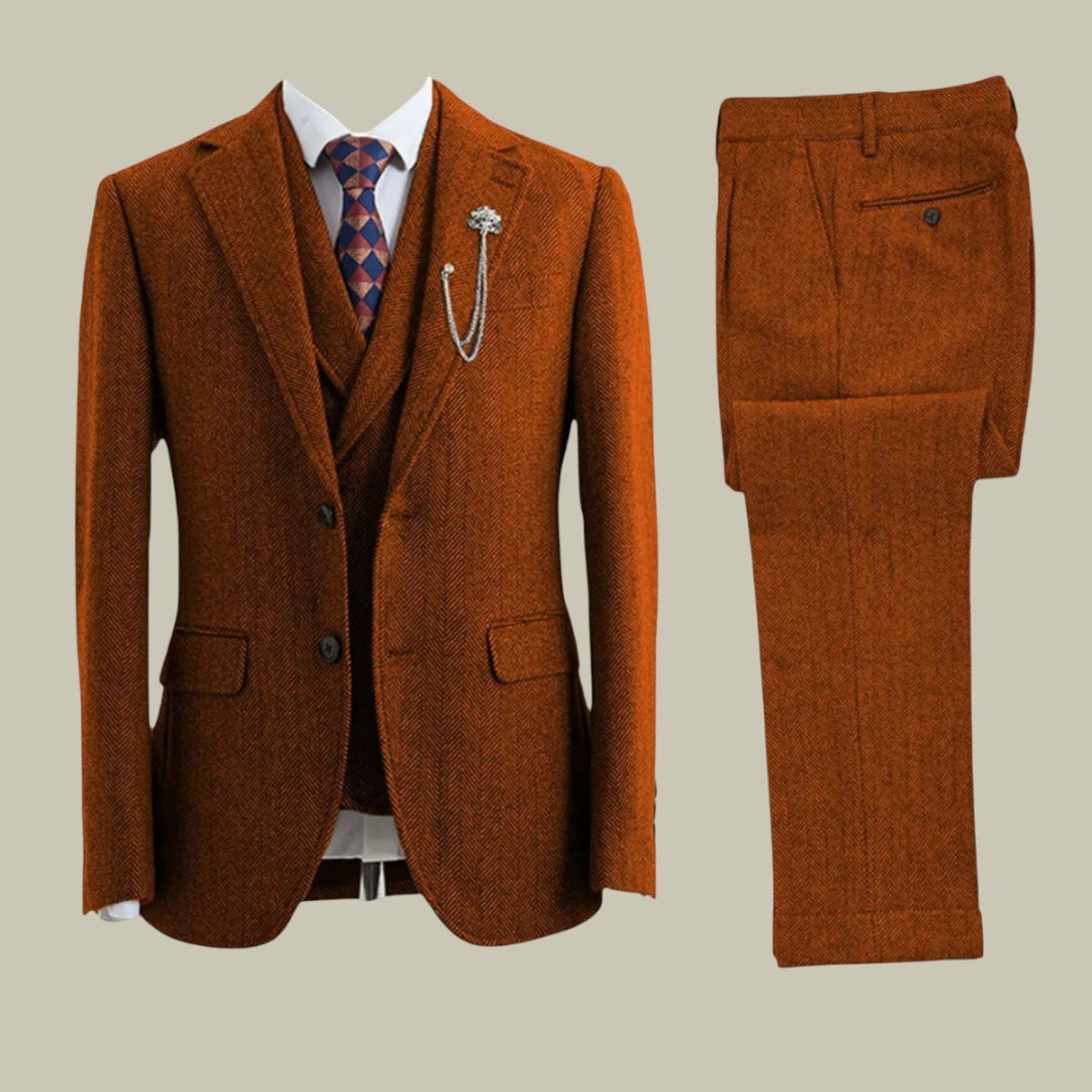 Mens Classic Three Piece Suit