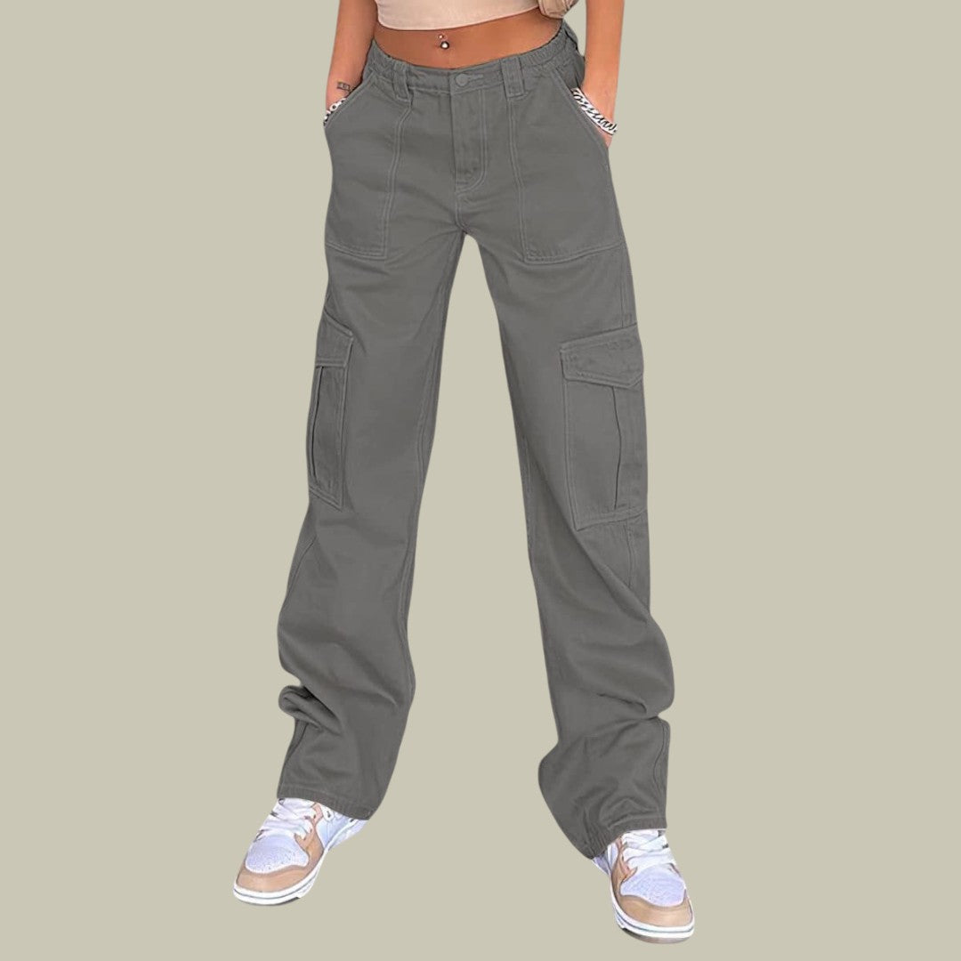 Womens Cargo Pants Wide Leg