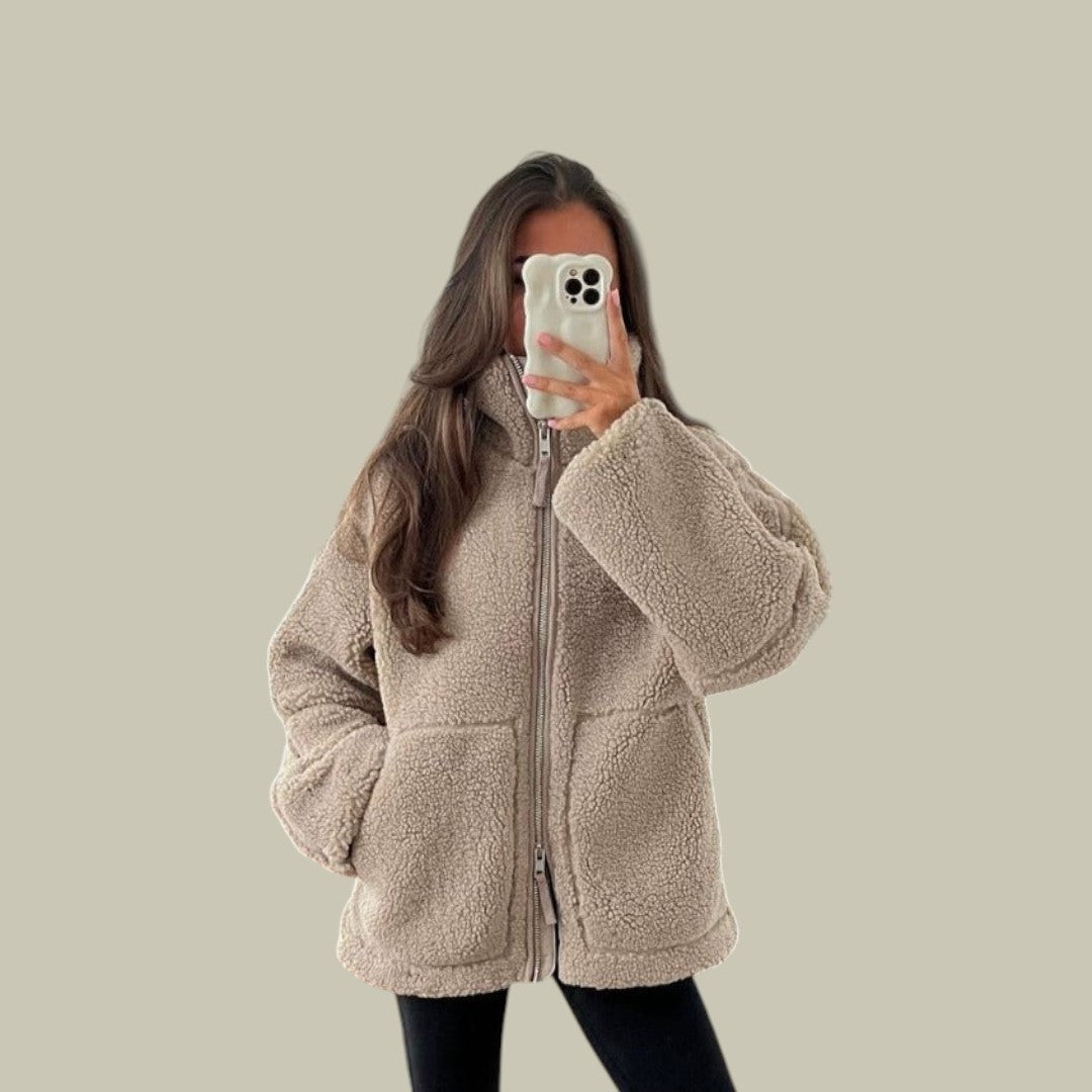 Womens Oversized Fleece Jacket