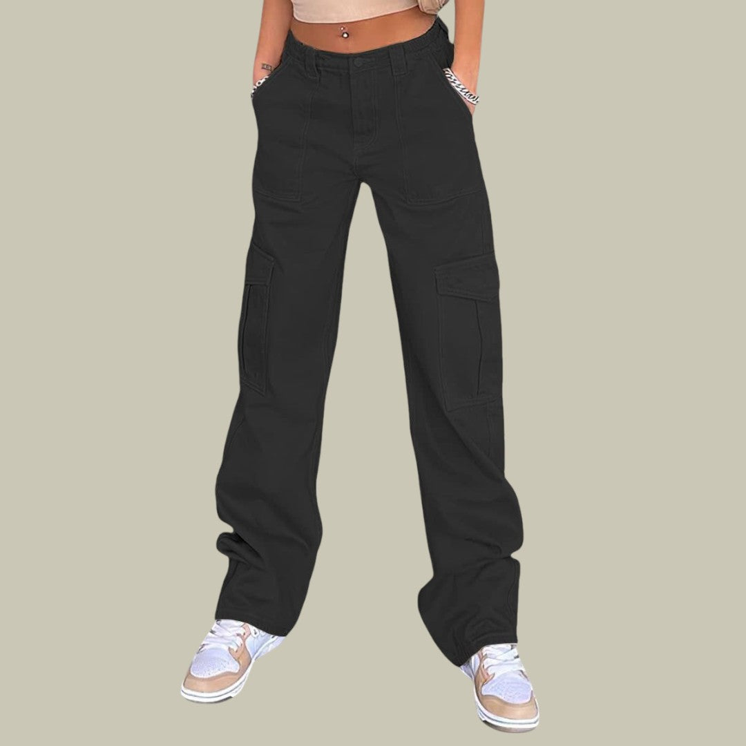 Womens Cargo Pants Wide Leg