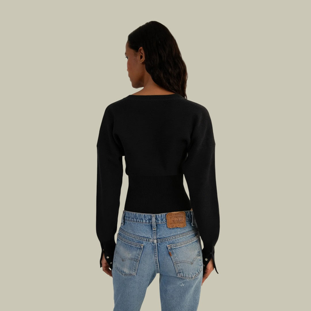 Womens Cardigan Fitted ButtonUp