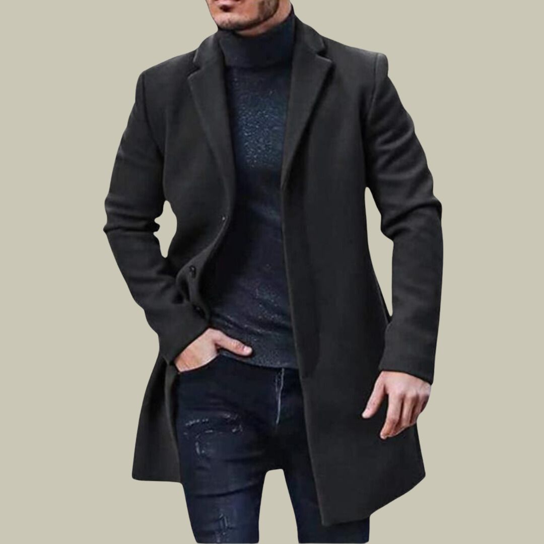 Mens Old Money Long Coat