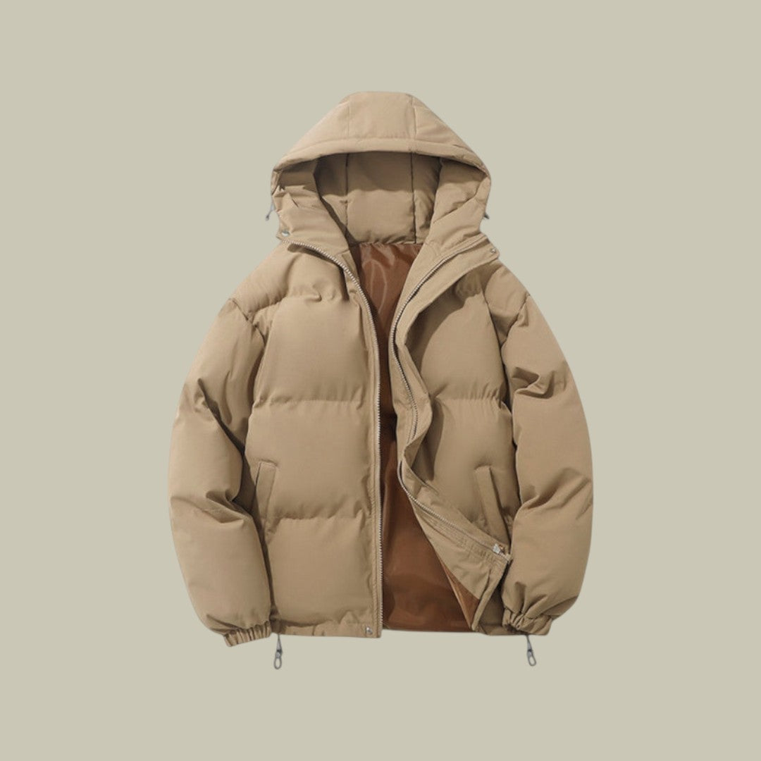 Mens Puffer Jacket Hooded Padded