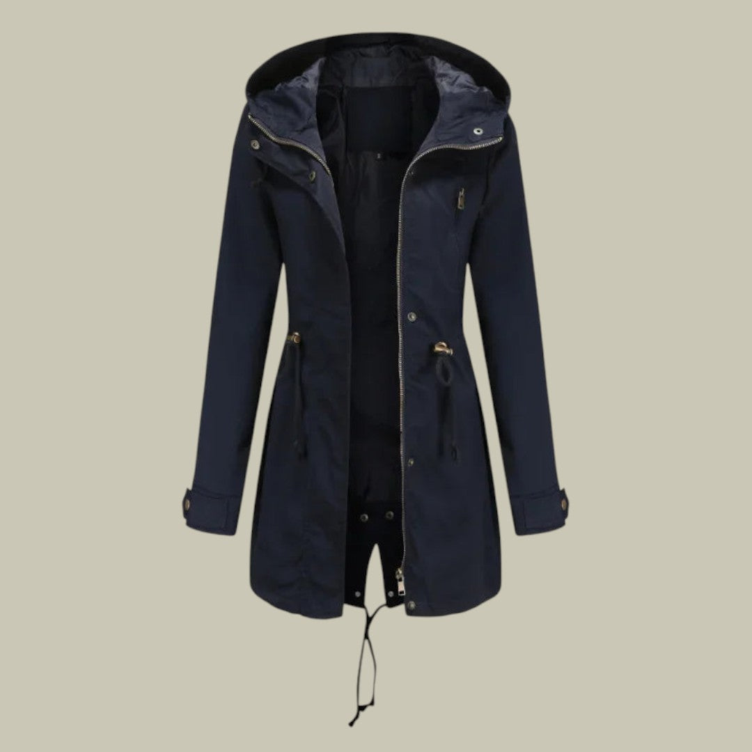 Womens Hooded Trench Coat