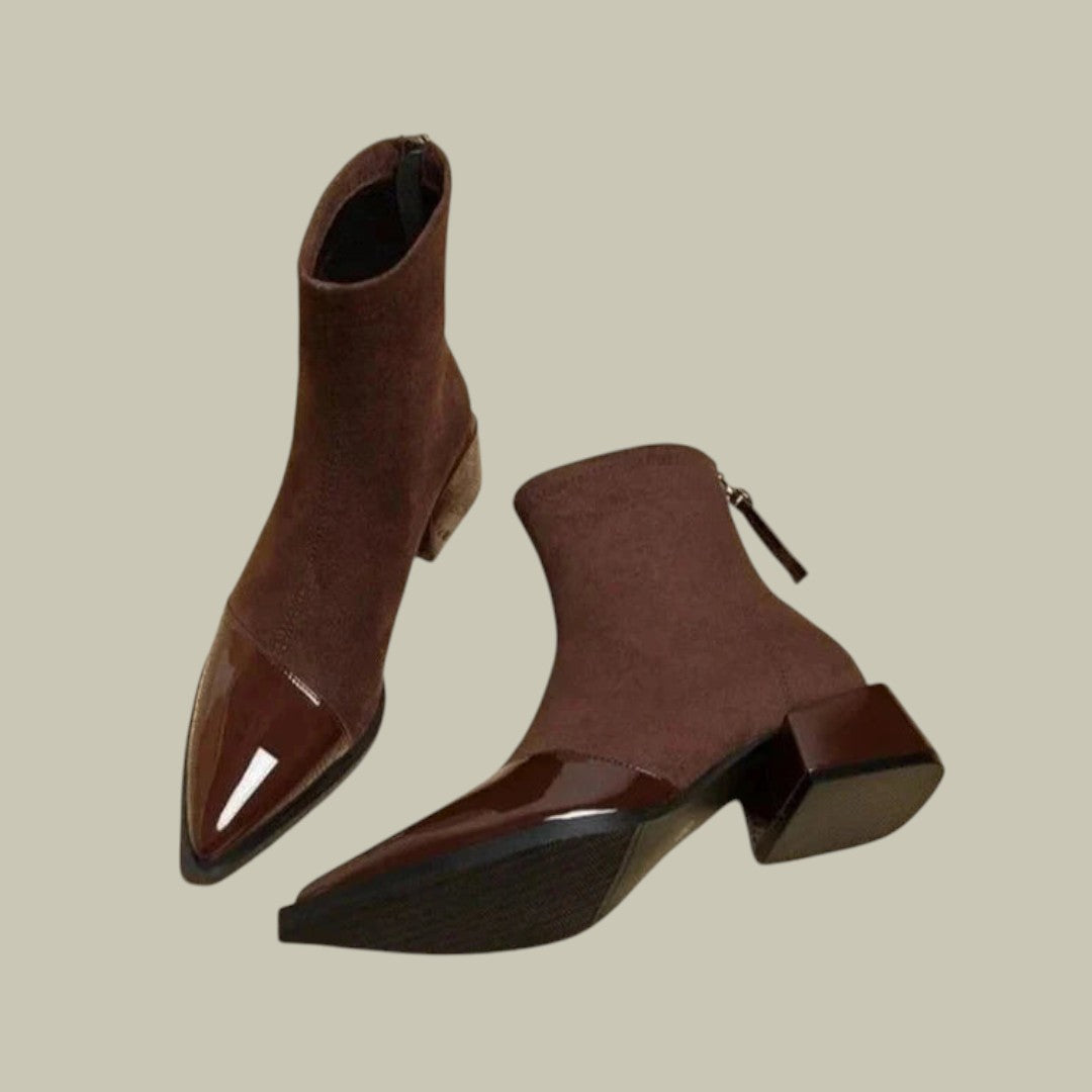 Womens Suede Ankle Heels