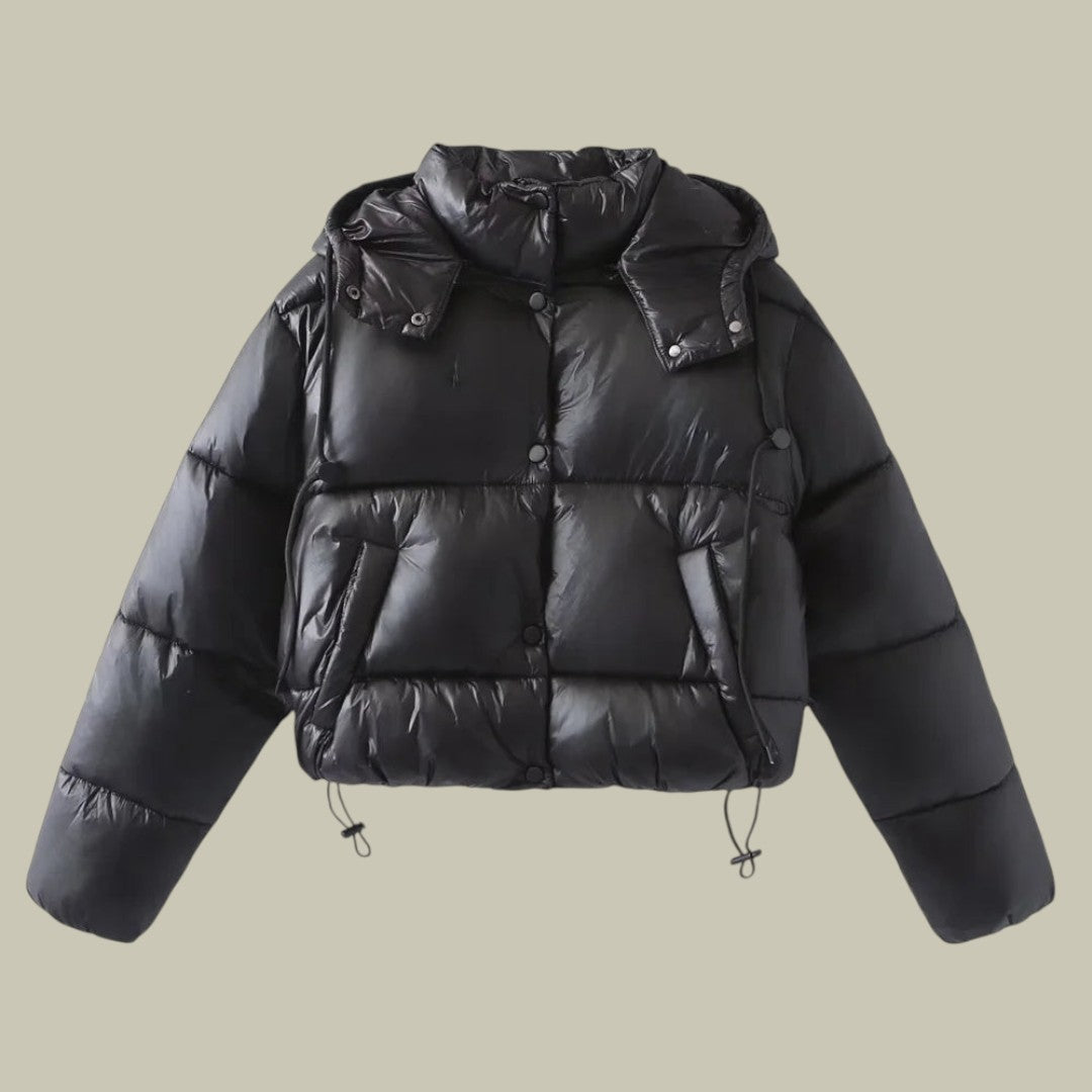 Womens Puffer Jacket Padded Hooded