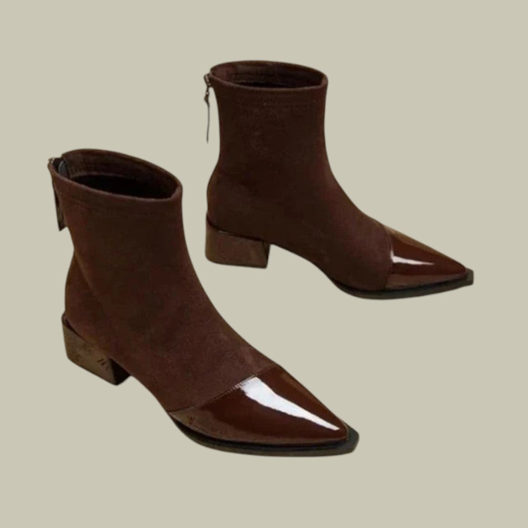 Womens Suede Ankle Heels