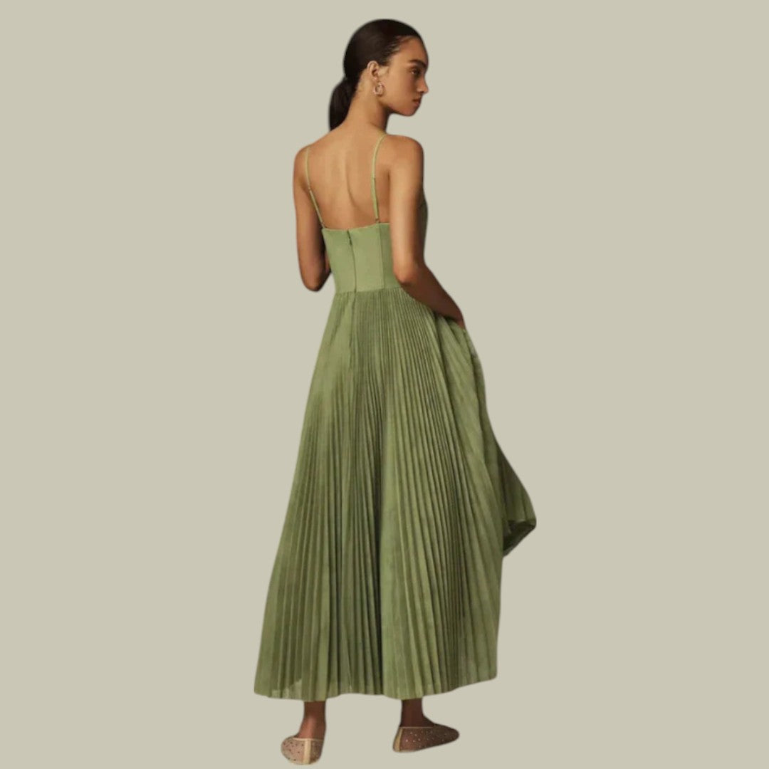 Lux & Classy • Women's Elegant Pleated Design Dress