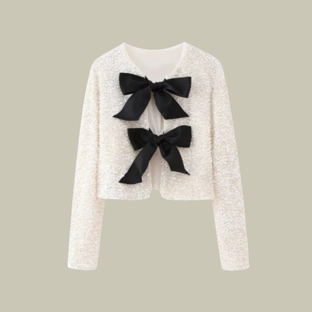 Lux & Classy • Women's Chic Sequin Cardigan