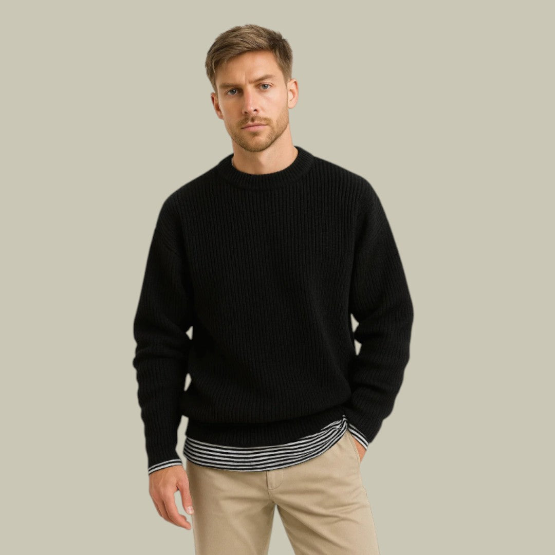 Mens Oversized Sweater Ribbed