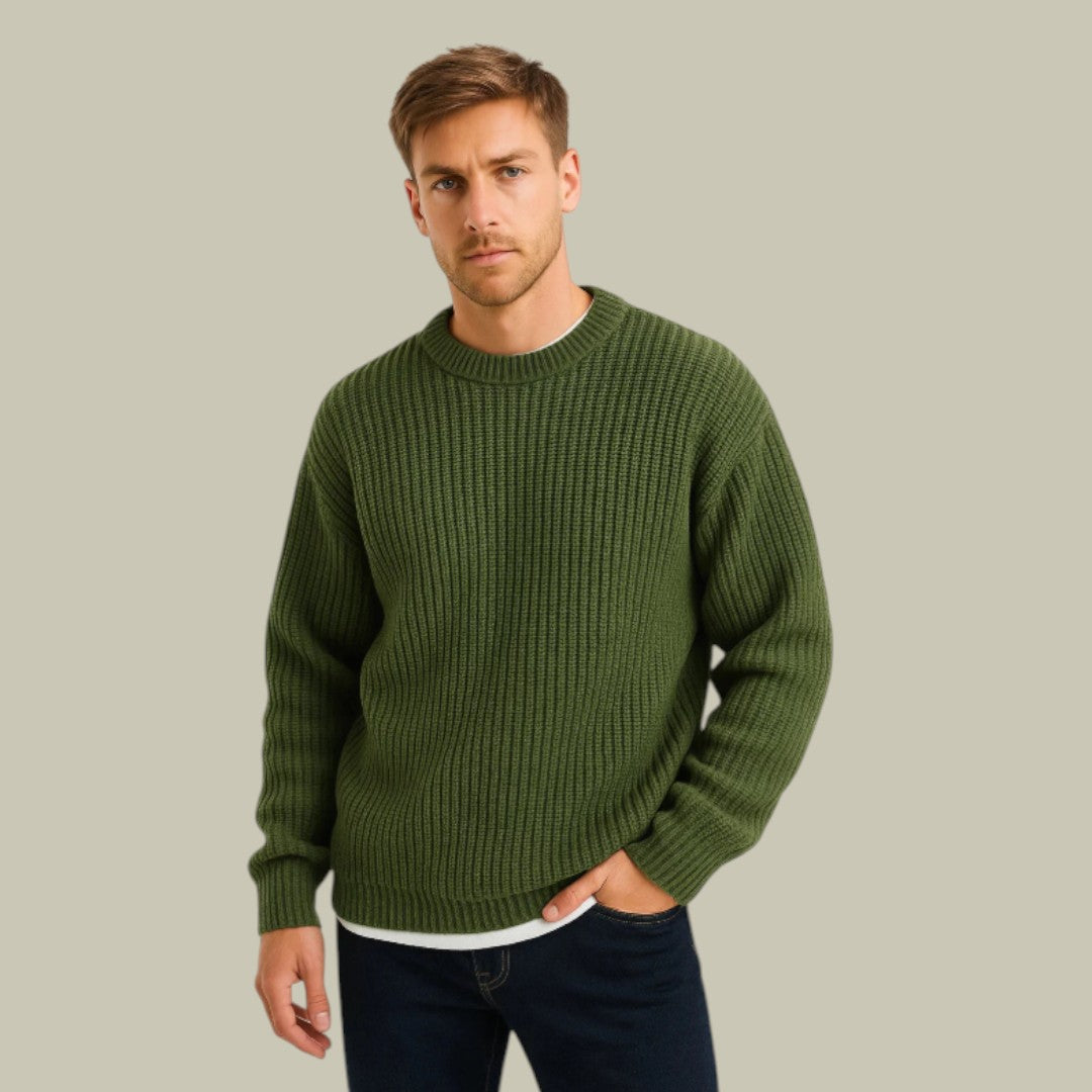 Mens Oversized Sweater Ribbed