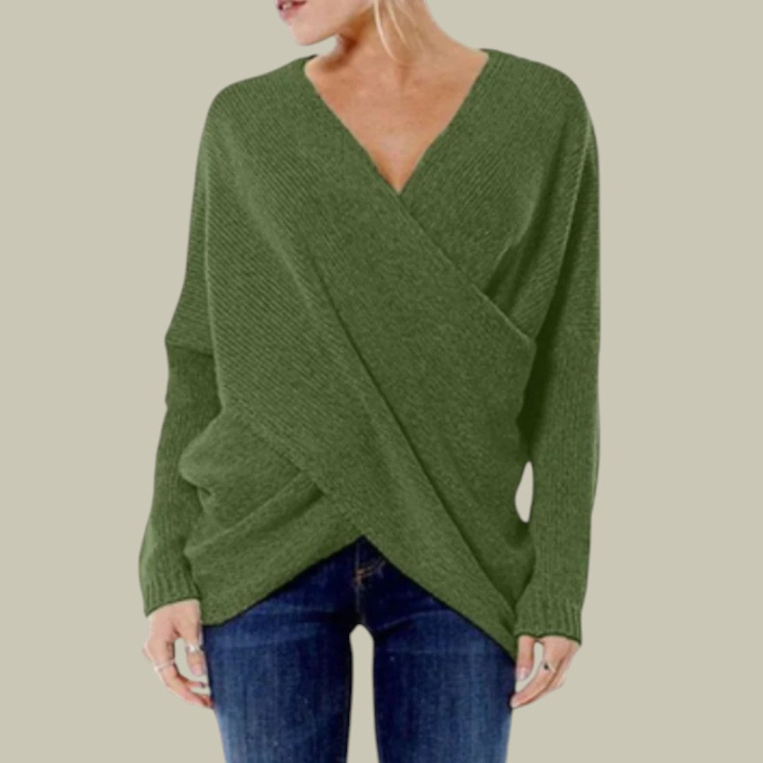 Womens Shirt V-Neck Autumn