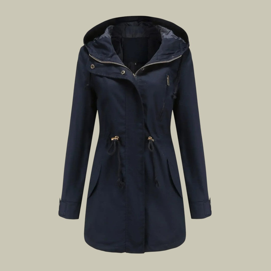 Womens Hooded Trench Coat