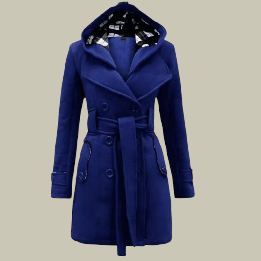Womens Hooded Trench Coat