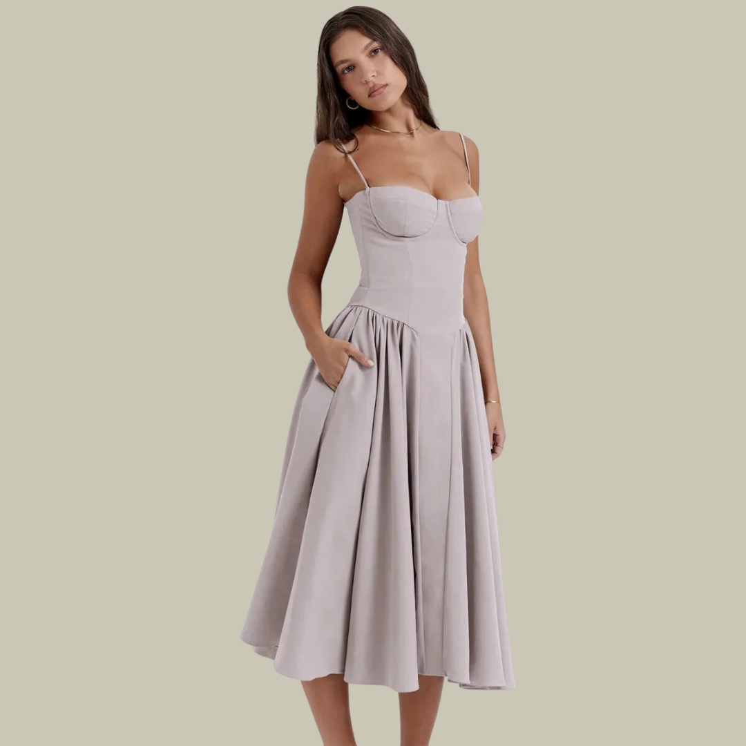 Lux & Classy • Women's Elegant Sleeveless Corset Dress