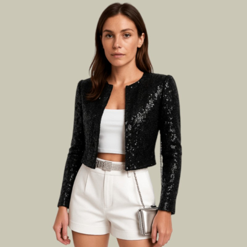 Womens Sequin Evening Jacket