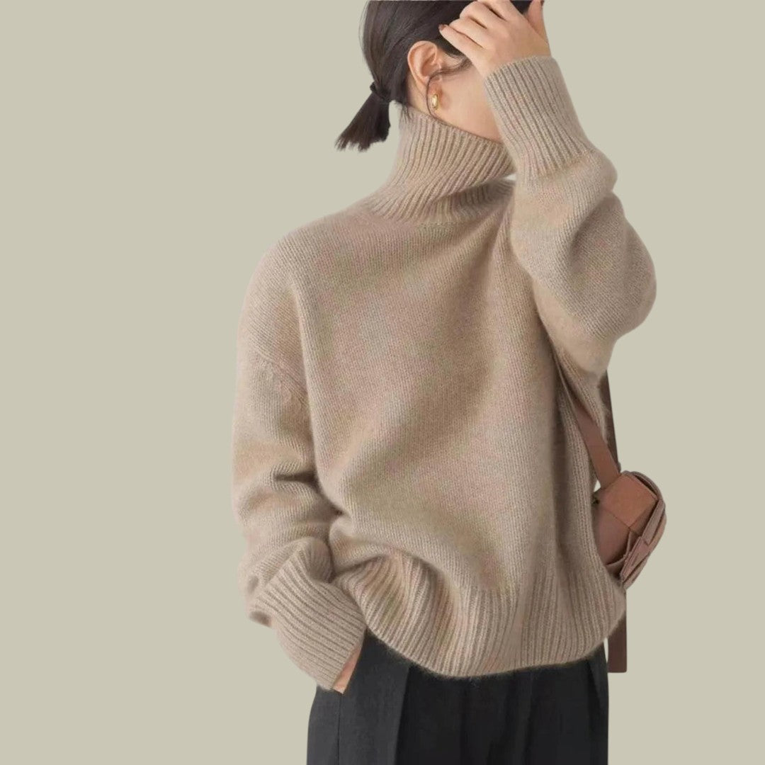 Womens Cashmere Turtleneck Sweater