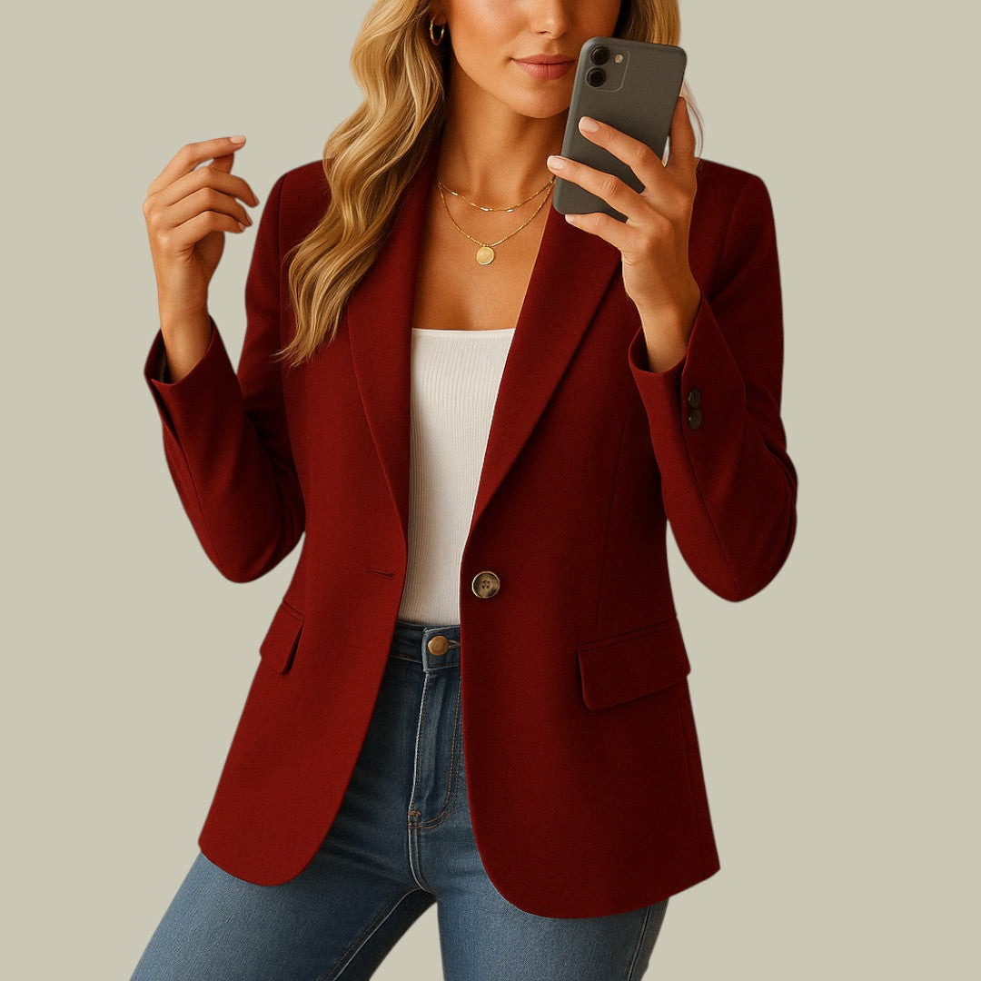 Womens Elegant Fitted Blazer