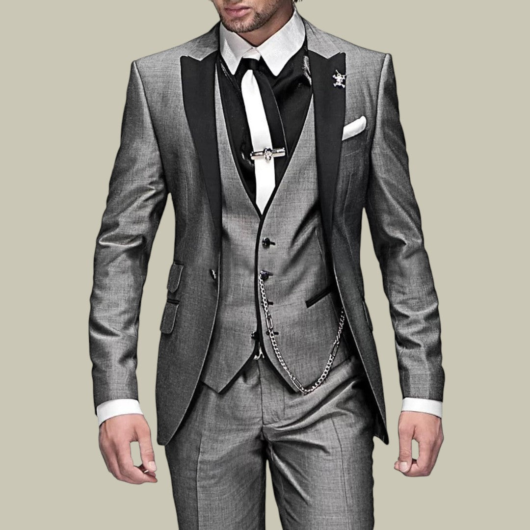 Mens Three-Piece Suit Set