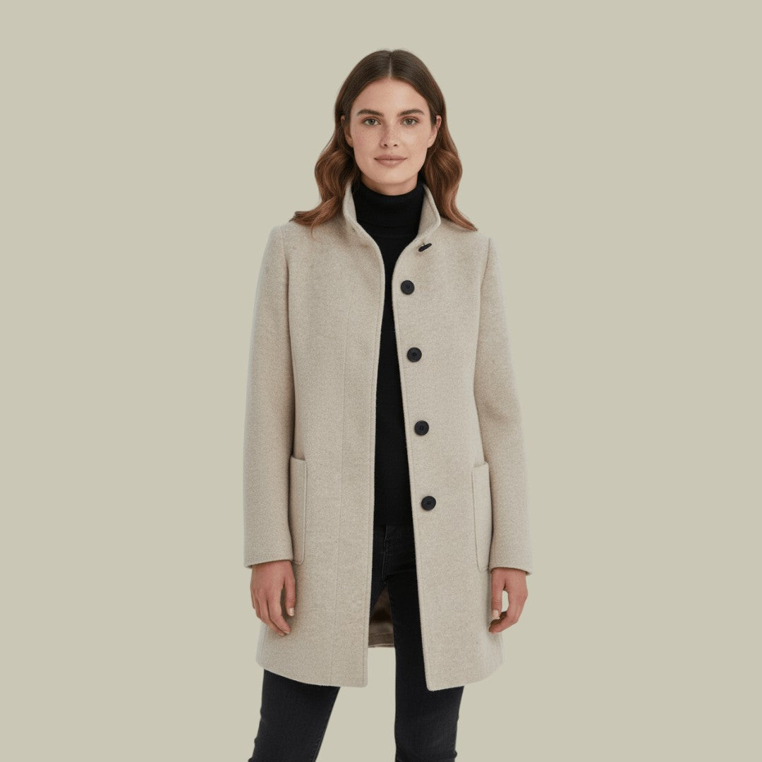 Womens Warm Wool Blend Coat