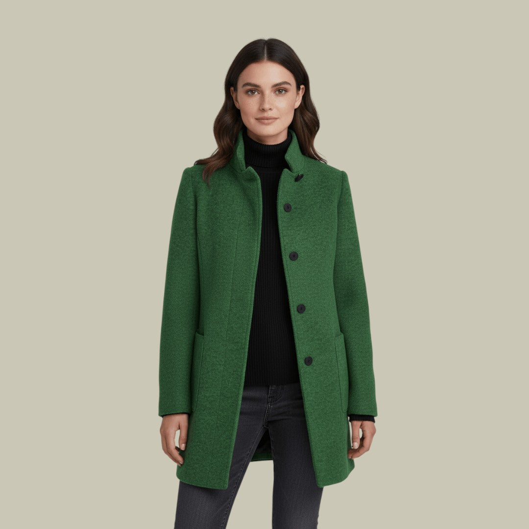 Womens Warm Wool Blend Coat
