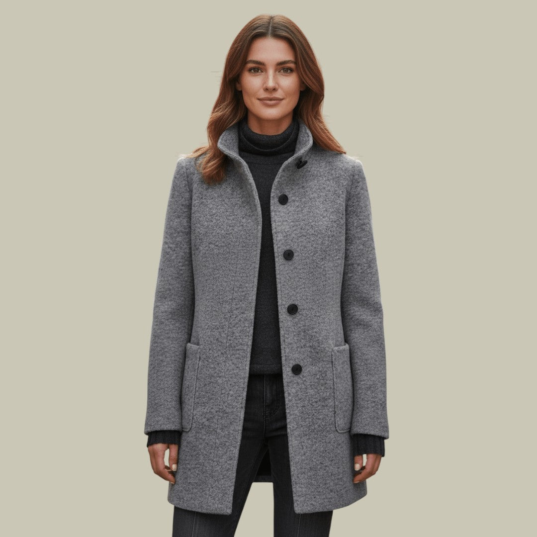Womens Warm Wool Blend Coat
