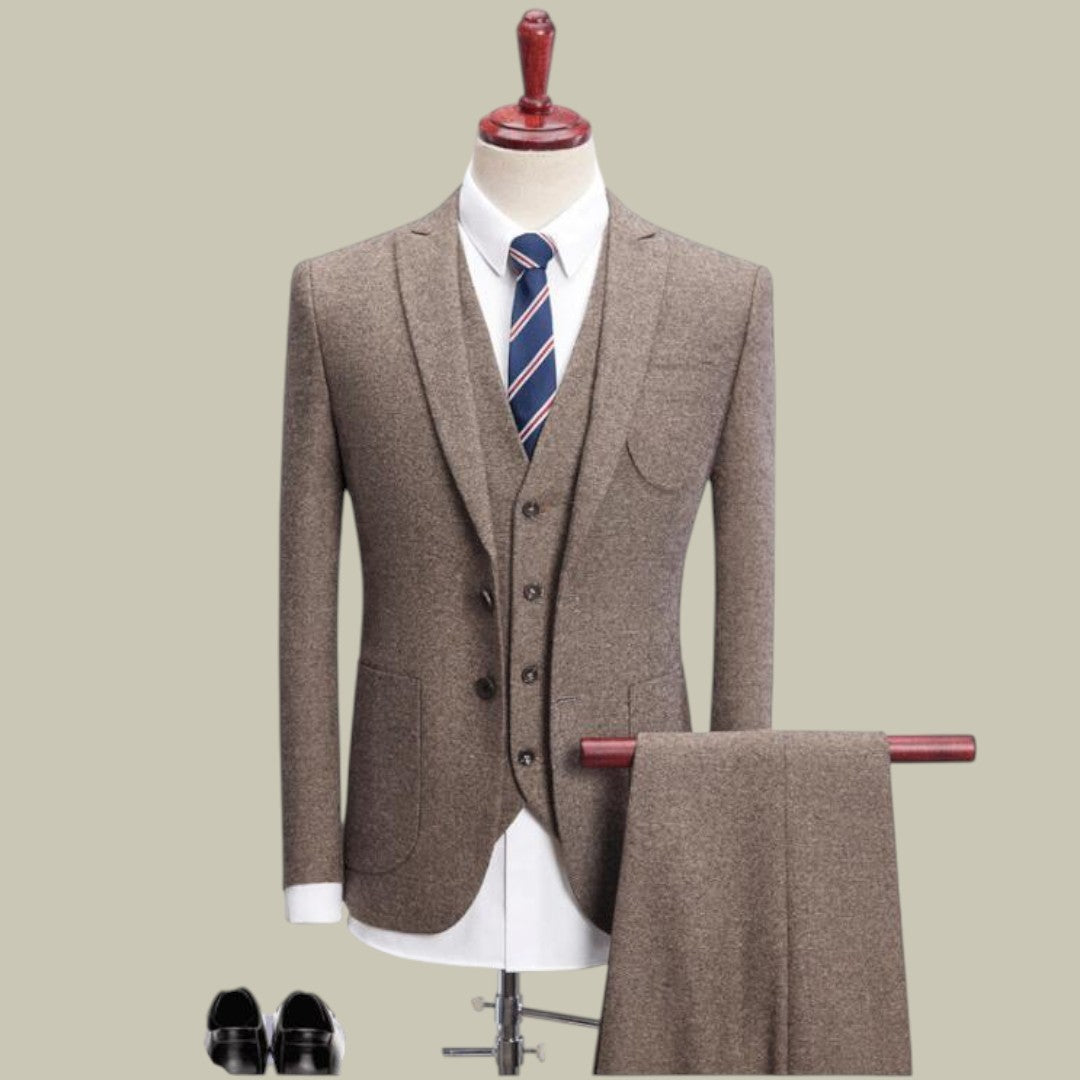 Mens Classic Three-Piece Suit