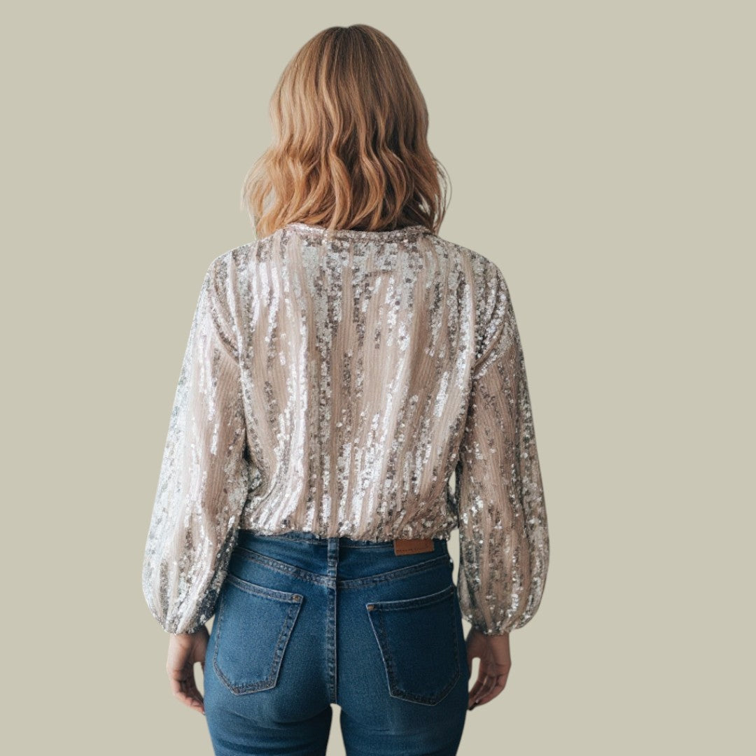 Womens Glitter Blouse