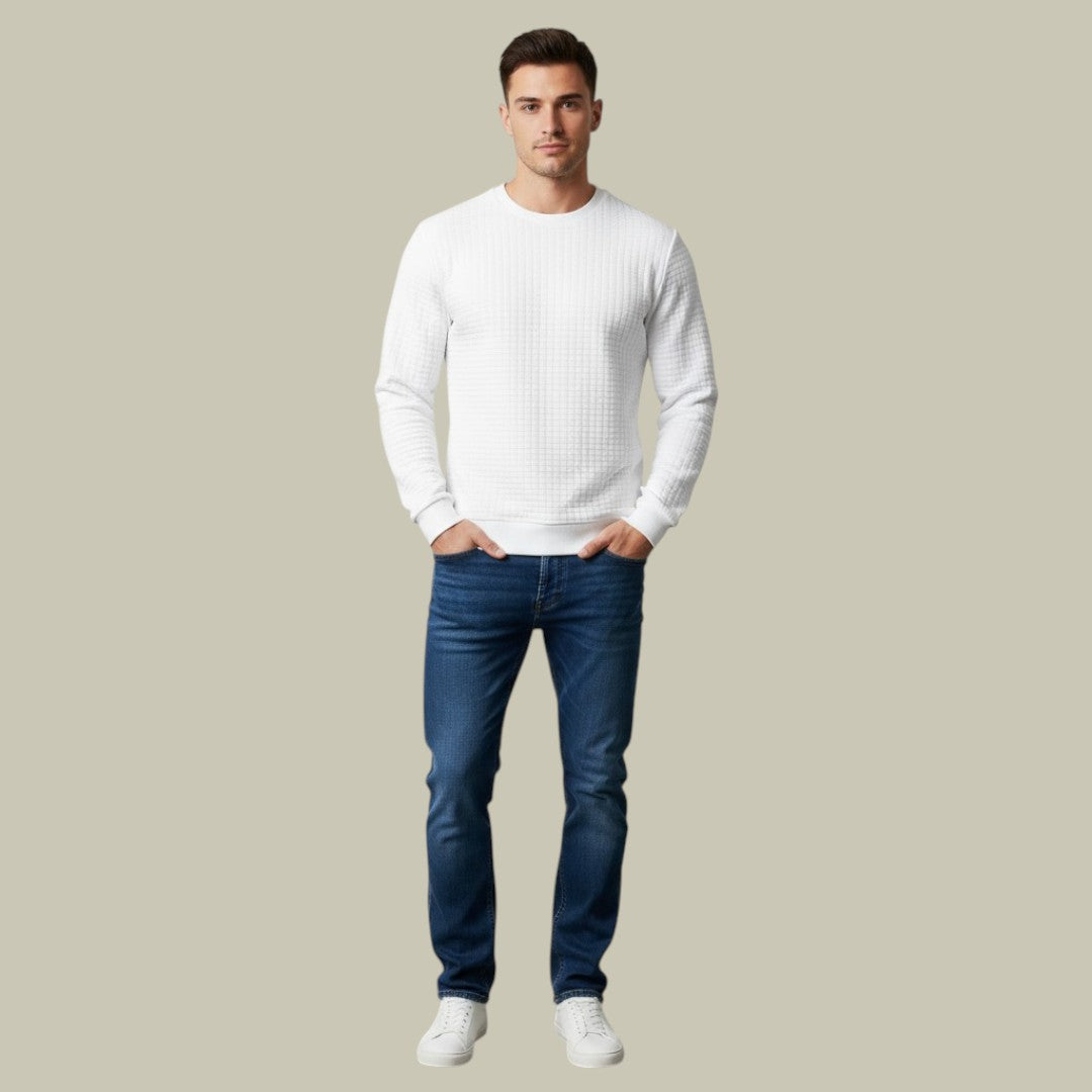 Mens Textured Sweatshirt