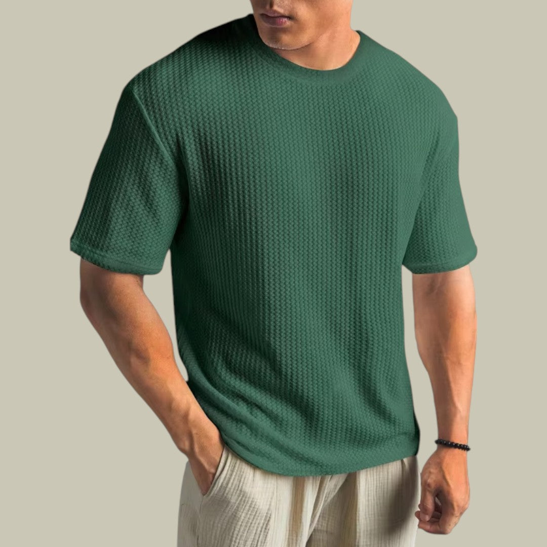 Lux & Classy • Men's Casual Waffle Shirt