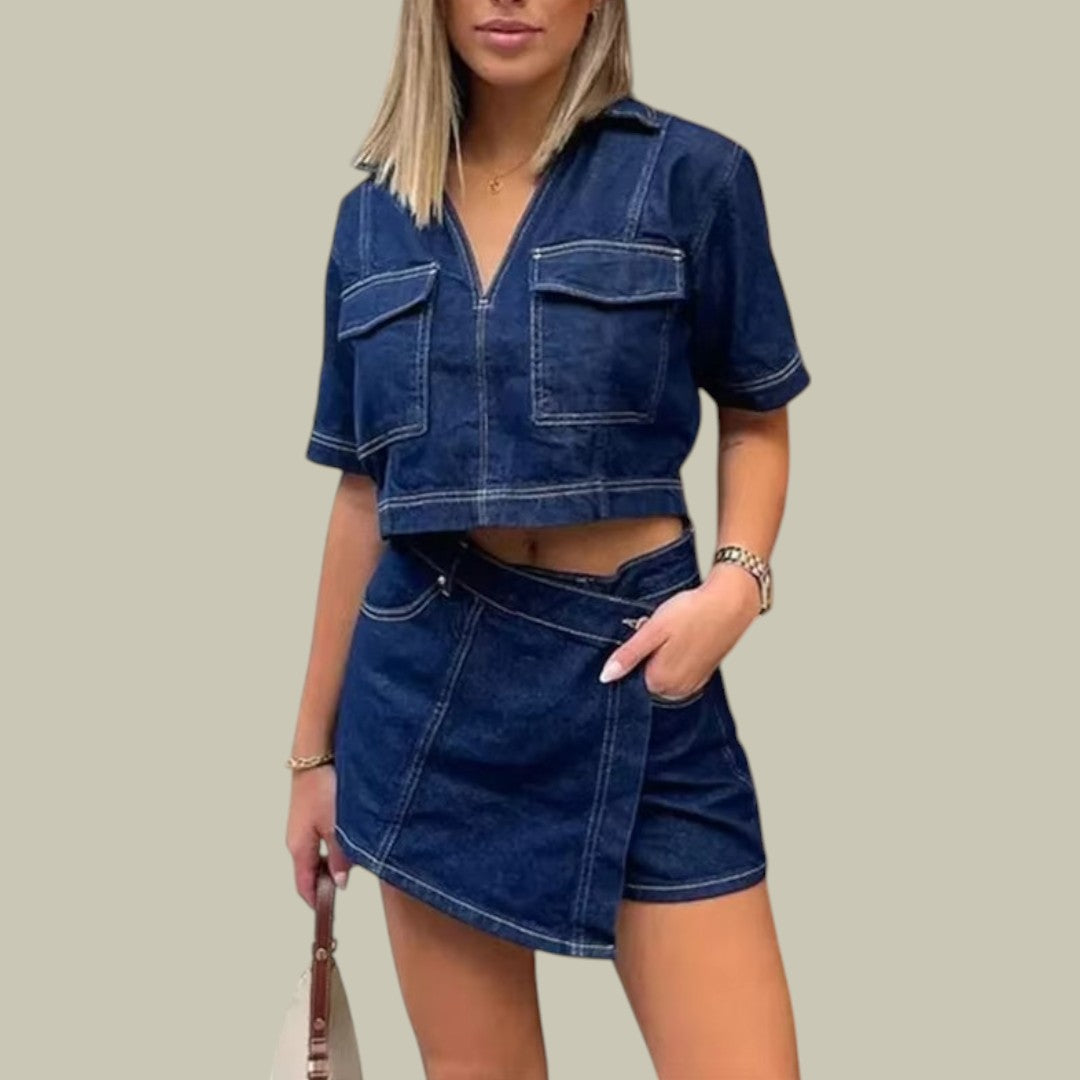 Lux & Classy • Women's Chic Denim Set