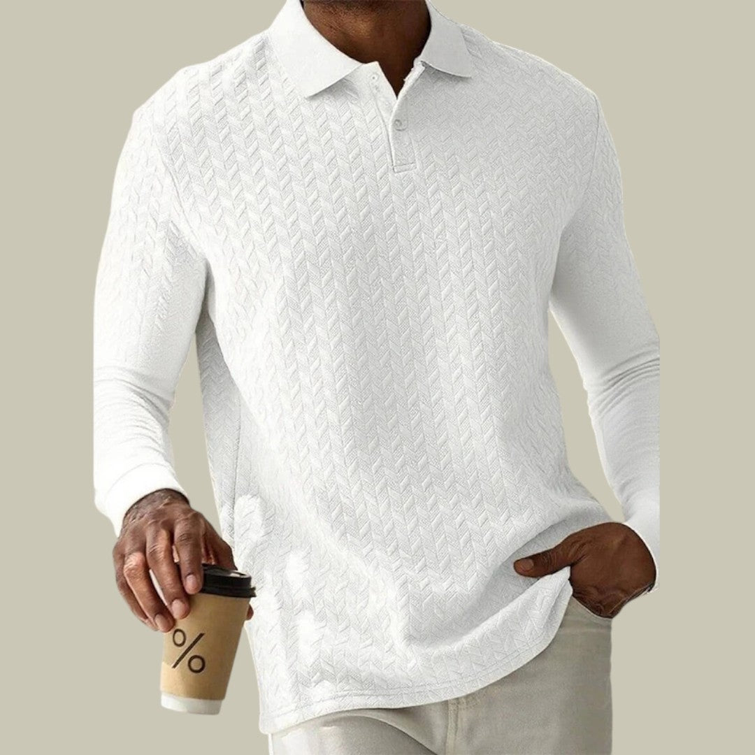 Mens Long Sleeve Polo Shirt