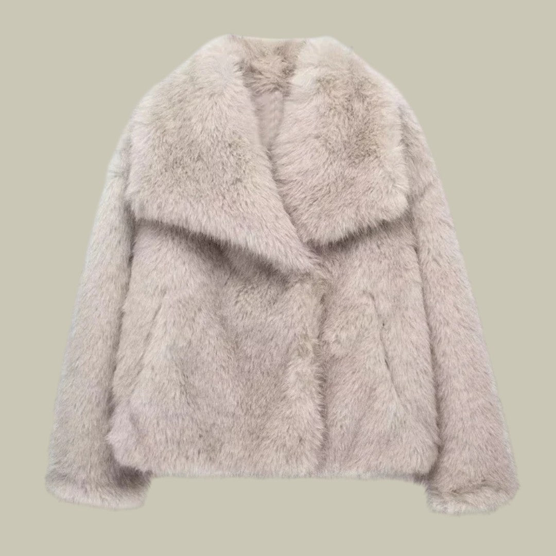 Womens Plush Coat Warm