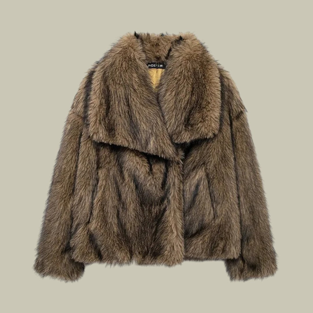 Womens Plush Coat Warm