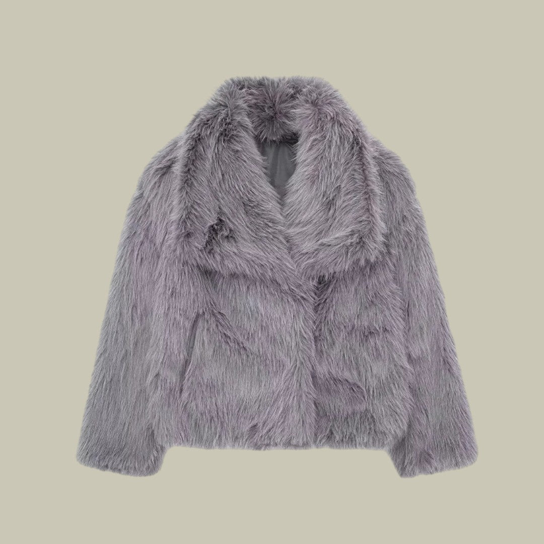 Womens Plush Coat Warm