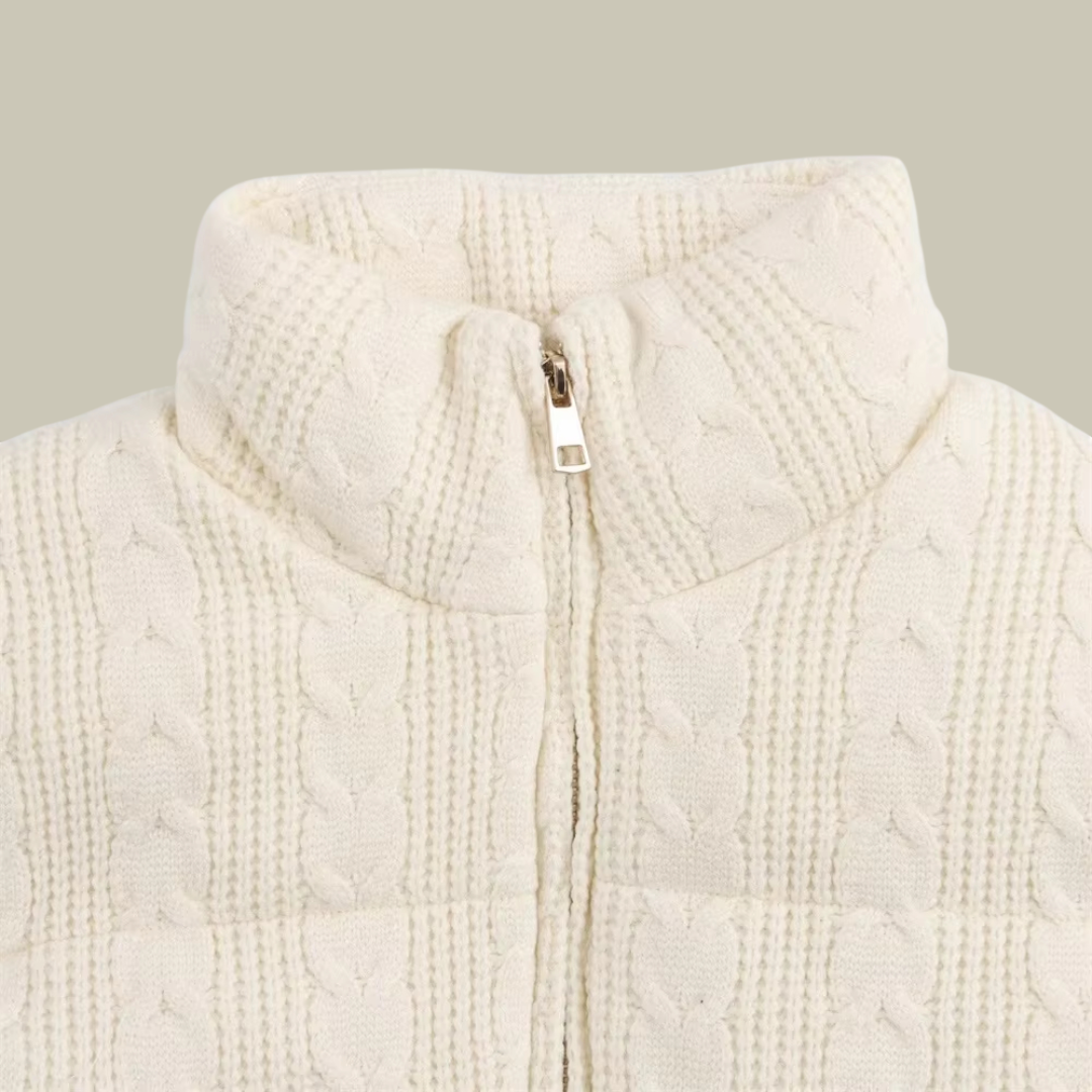 Womens Knitted Vest White