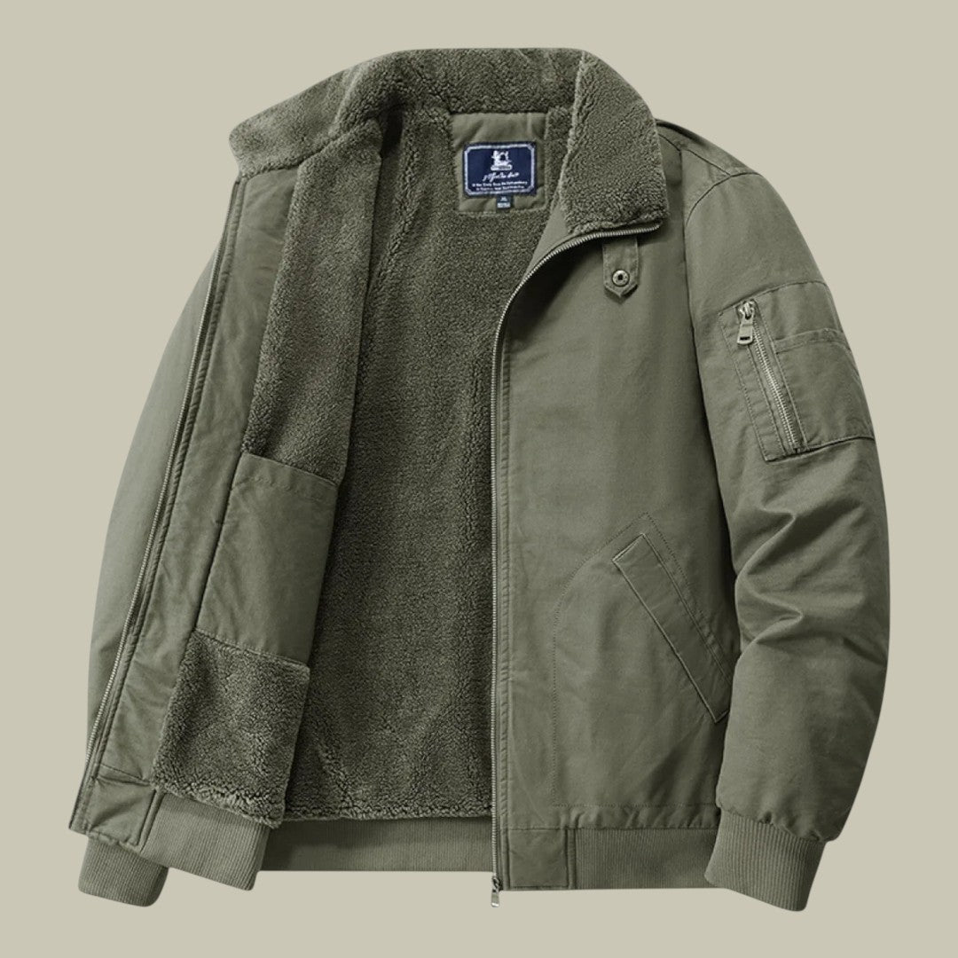 Mens Casual Wool Blend Jacket