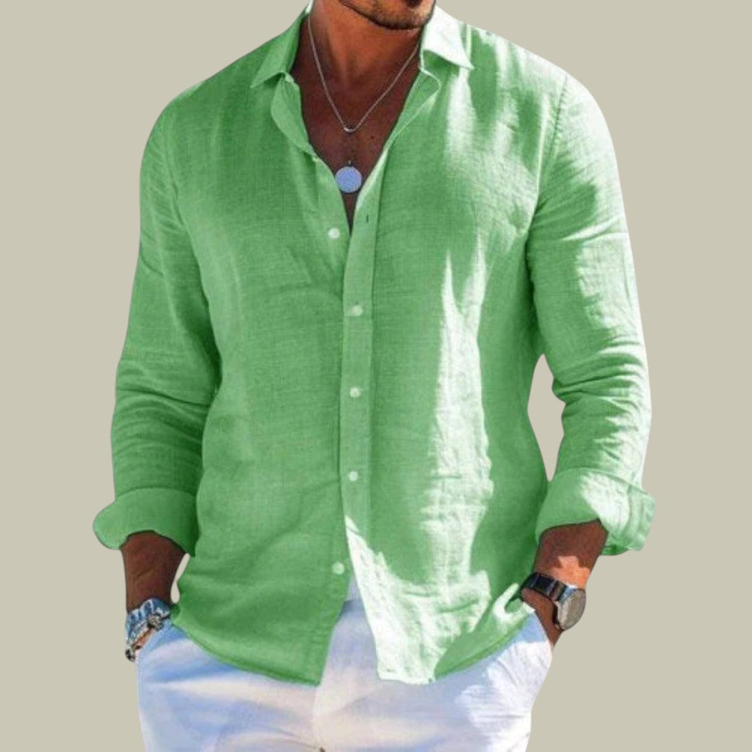 Mens Linen Casual Shirt