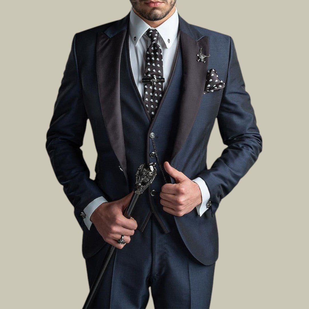 Mens Three-Piece Suit Set