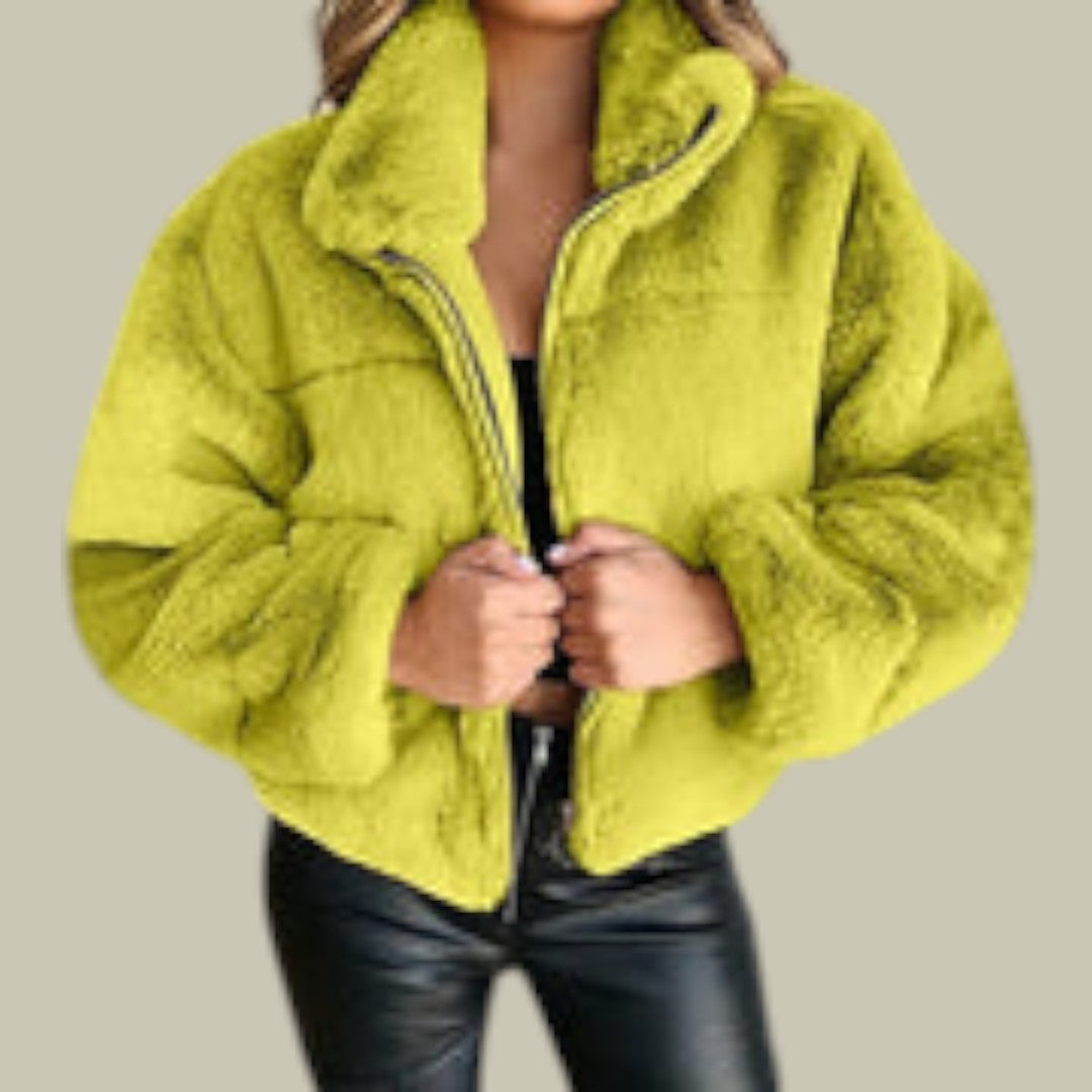 Womens Jacket Teddy Fluffy Warm Autumn/Winter