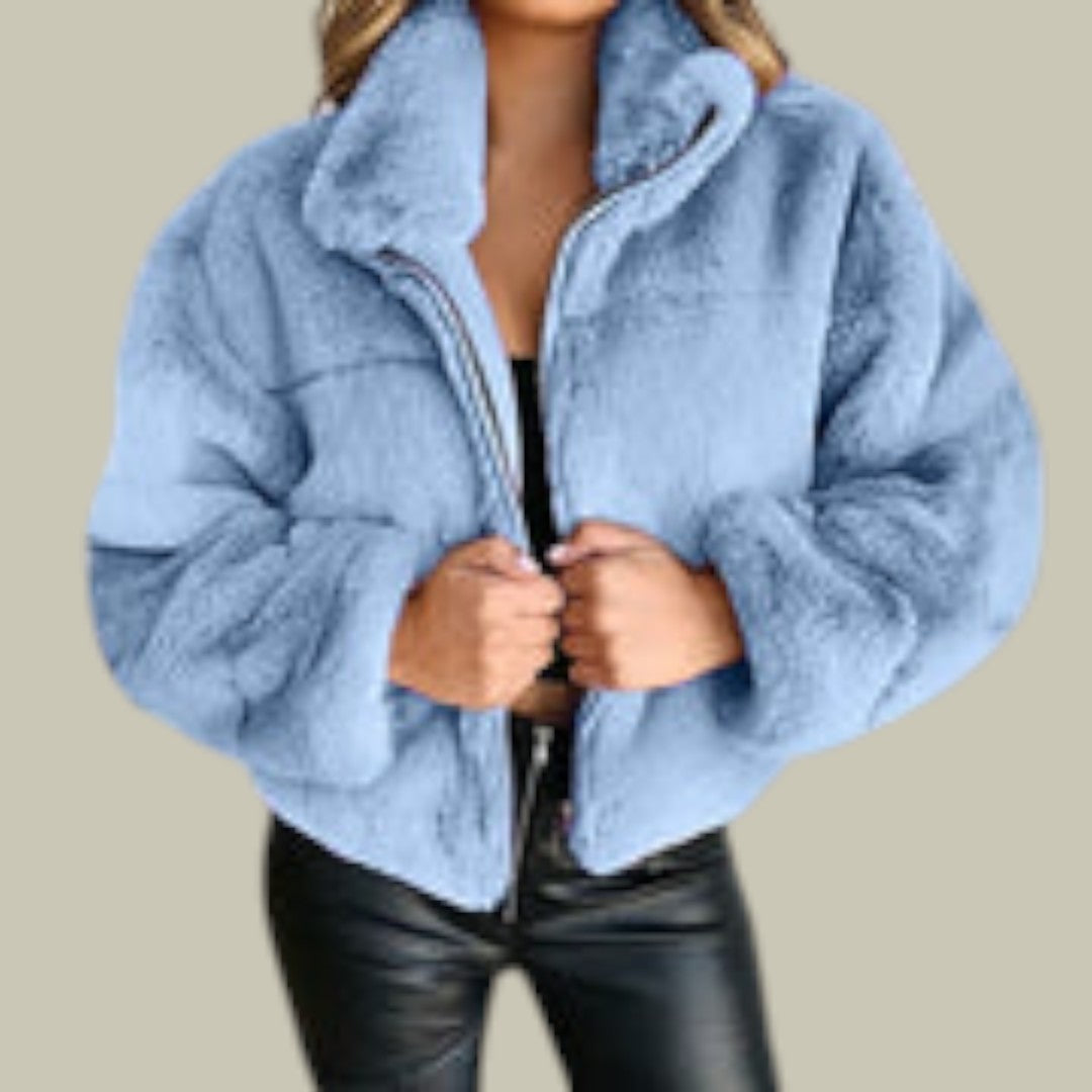 Womens Jacket Teddy Fluffy Warm Autumn/Winter