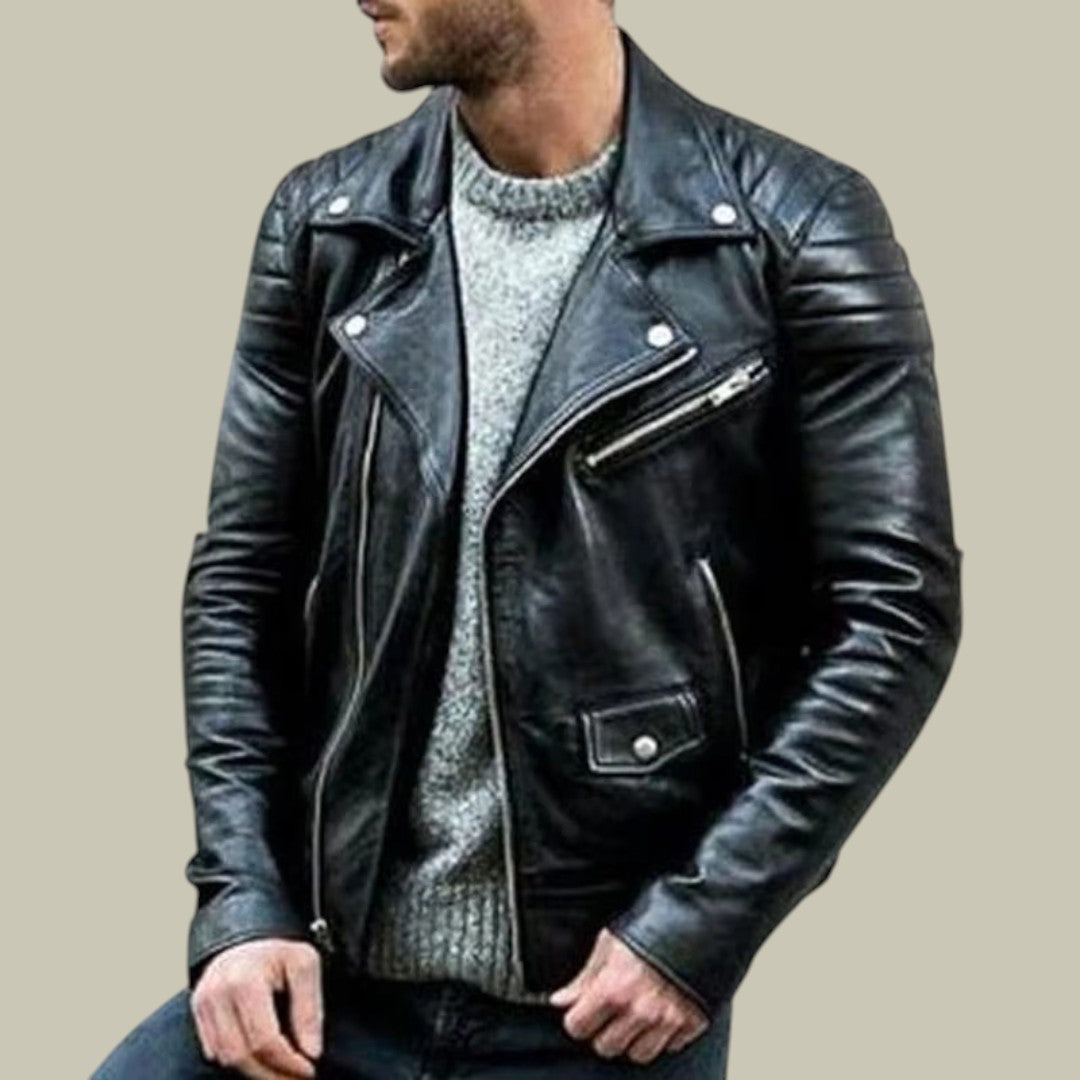 Lux & Classy • Men’s Leather Autumn Jacket