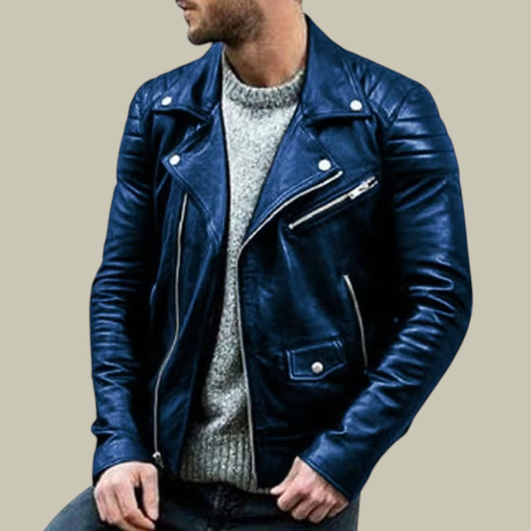 Lux & Classy • Men’s Leather Autumn Jacket