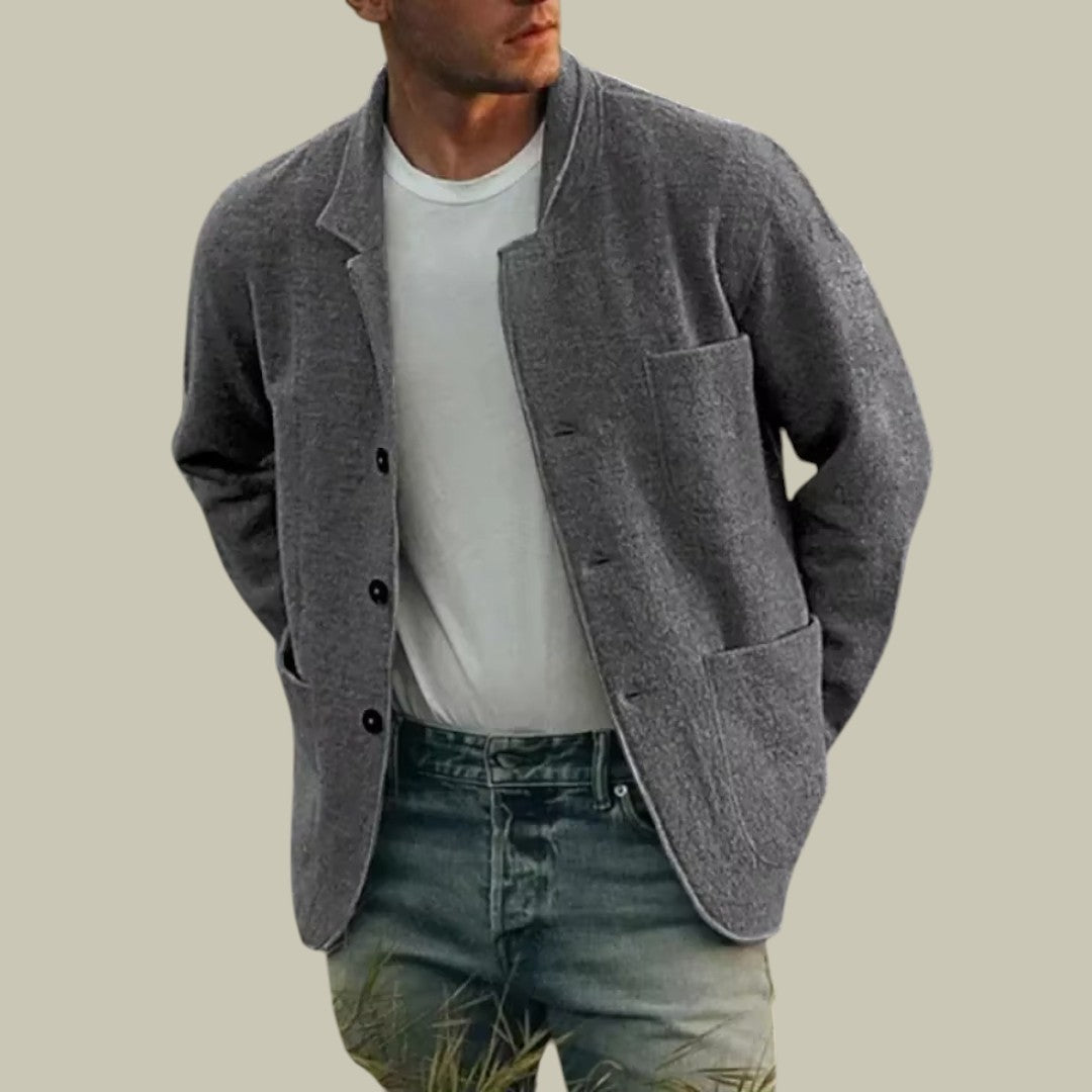 Lux & Classy • Men’s Autumn Multi-Pocket Cardigan