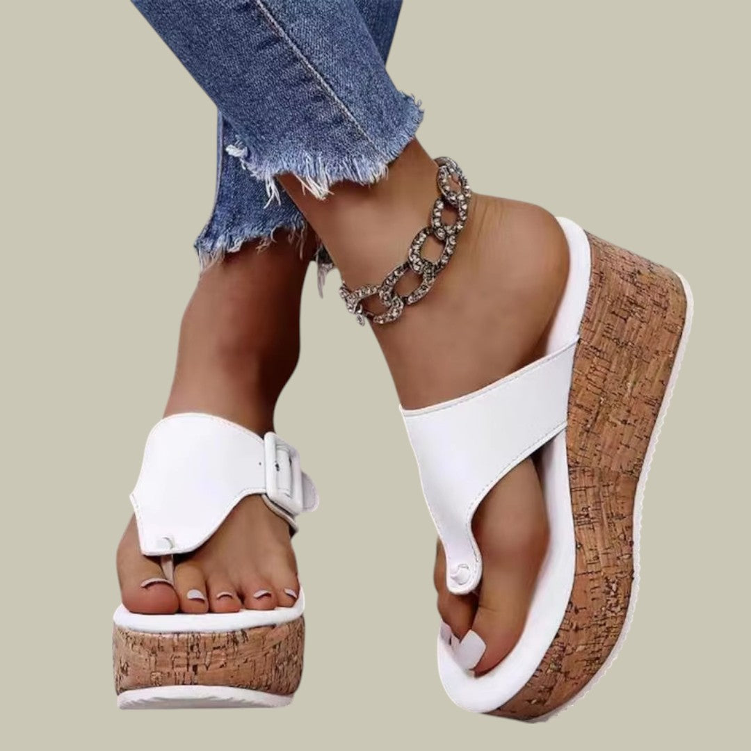 Lux & Classy • Women's Elegant Orthopedic Chunky Sandals