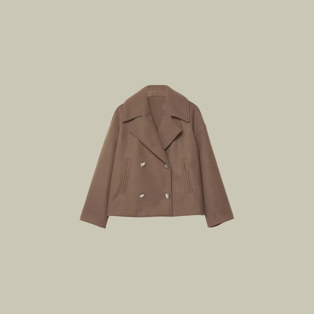 Womens Sleek Form Tailored Minimalist Jacket
