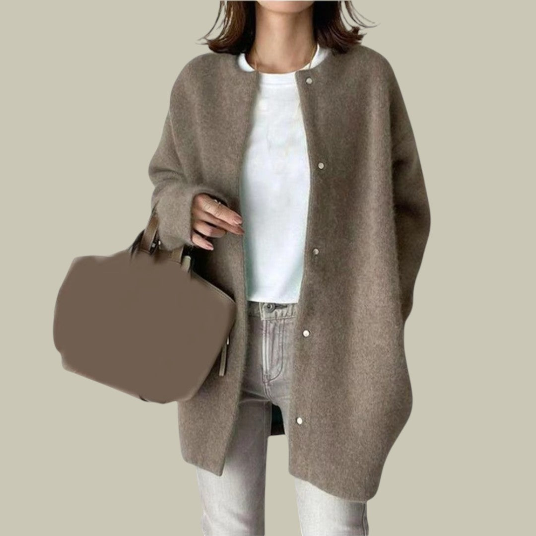 Womens Wool Warm Long Cardigan